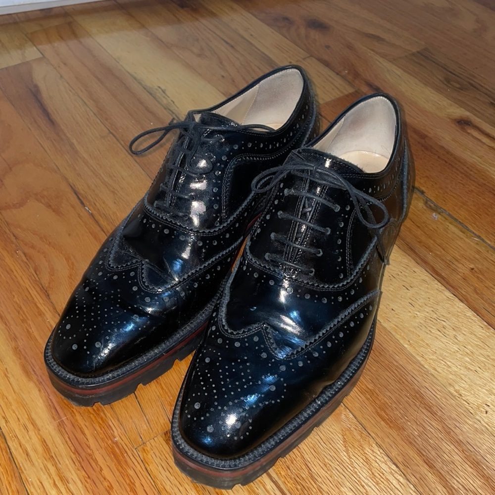 Christian Louboutin Women Oxford Flat - Lug Sole